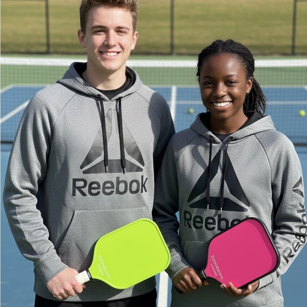Reebok Gray Delta Hoodie- one‎ available, unisex
